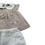 Baby Lord Completo 2 Pezzi T-Shirt-Culotte Beige per Neonata CMPB BEIGE BABY LORD 