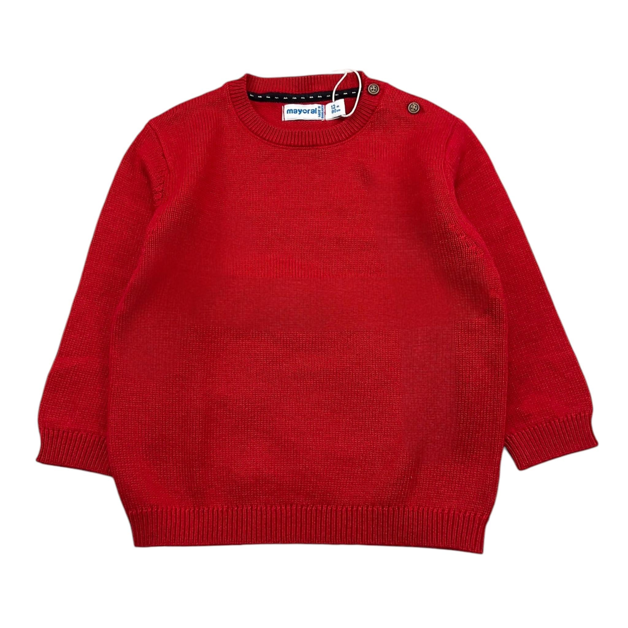 MAYORAL maglia girocollo tinta unita  Rosso per Neonato 351 ROSSO MAYORAL 