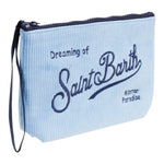 SAINT BARTH borsa modello pochette tinta unita con stampa Azzurro per Bambina ALI0002 AZZURRO SAINT BARTH 