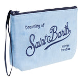 SAINT BARTH borsa modello pochette tinta unita con stampa Azzurro per Bambina ALI0002 AZZURRO SAINT BARTH 