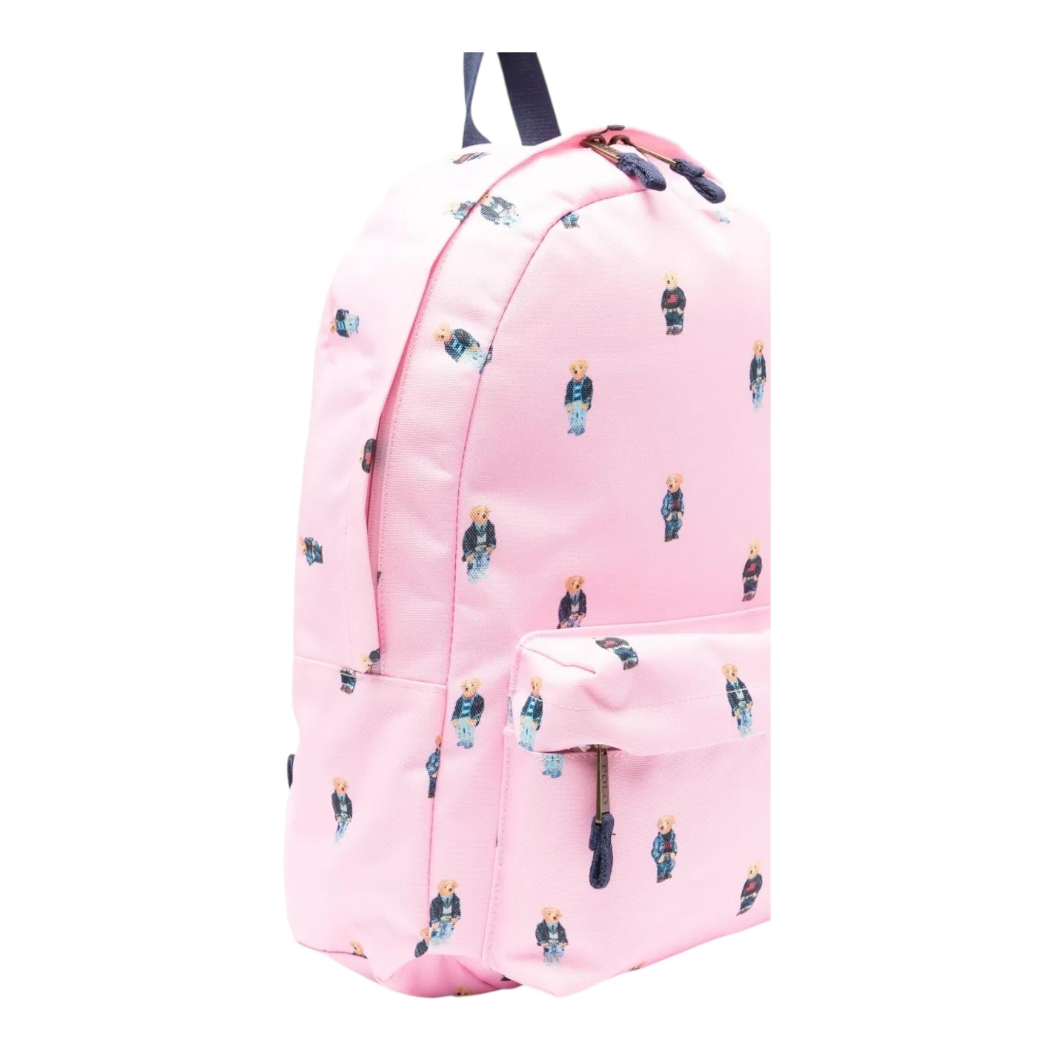 Ralph Lauren Zaino Tinta Unita con Logo per Bambina 9AR016 ROSA RALPH LAUREN 