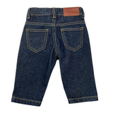 TRUSSARDI jeans tinta unita con girovita regolabile Blu per Neonato TIA25118JE BLU TRUSSARDI 