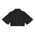 Marc Ellis Camicia Modello Crop Tinta Unita con Logo per Bambina JMJSH14110 NERO MARC ELLIS 