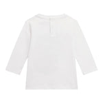 GUESS shirt girocollo tinta unita con stampa Bianco per Neonato N4YI13K8HM4NX BIANCO GUESS 
