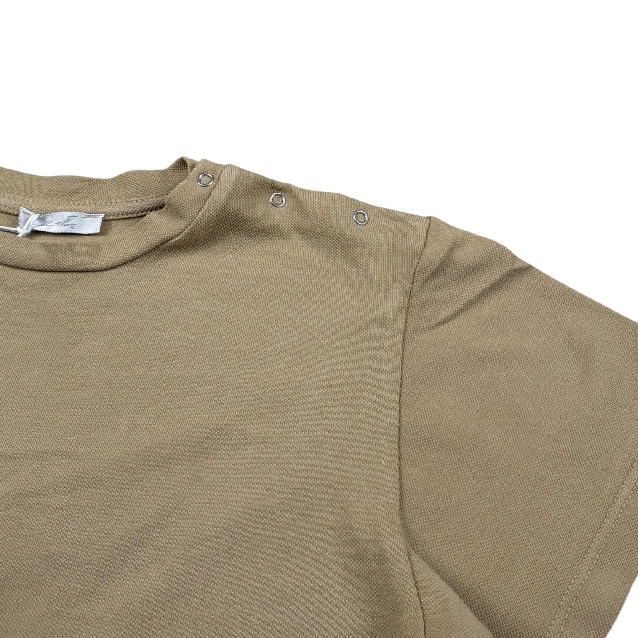 M+E' T-Shirt Girocollo tinta unita Beige per Neonato UEM0479N BEIGE M+E' 