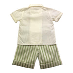 La Stupenderia Completo 2 Pezzi Camicia-Bermuda per Neonato CCCT67 BIANCO LA STUPENDERIA 