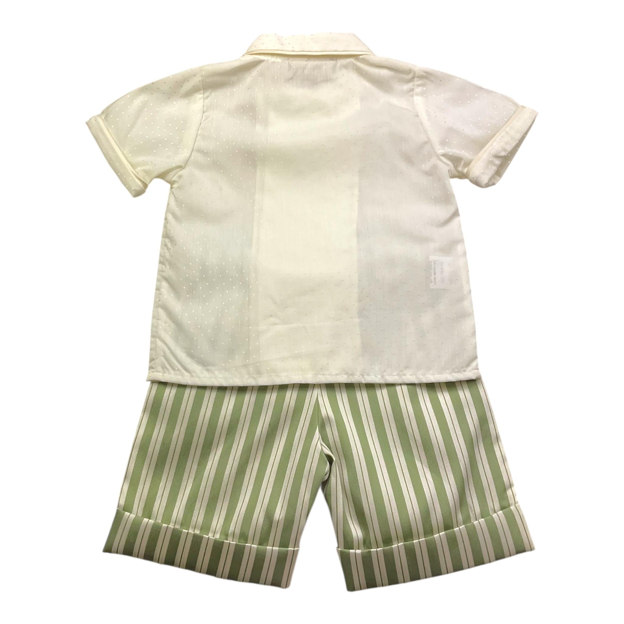 La Stupenderia Completo 2 Pezzi Camicia-Bermuda per Neonato CCCT67 BIANCO LA STUPENDERIA 