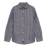 Fay Camicia Tinta Unita Manica Lunga con Fantasia A Righe per Neonato FW5P60XN BLU FAY 