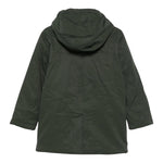 K-WAY giubbino tinta unita modello lungo con cappuccio Verde per Bambino K1128HW VERDE K-WAY 