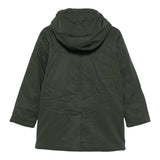 K-WAY giubbino tinta unita modello lungo con cappuccio Verde per Bambino K1128HW VERDE K-WAY 