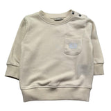 Trussardi Felpa Chiusa Girocollo Tinta Unita con Taschino per Neonato TIP26043FE BEIGE TRUSSARDI 
