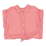 Dixie Pinkes Hemd mit halblangen Ärmeln und Blumenmuster für Mädchen