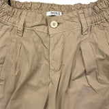 Over-D Einfarbige Bermuda-Shorts mit elastischer Taille Beige für Jungen