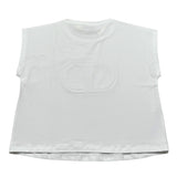 Twinset T-Shirt Girocollo tinta unita con Stampa Bianco per Bambina 251GJ2QR1X BIANCO TWINSET 