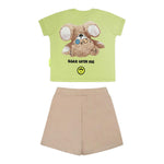 Barrow Kids Completo 2 Pezzi T-Shirt-Bermuda per Neonato S5BKUNTR161 VERDE BARROW KIDS 