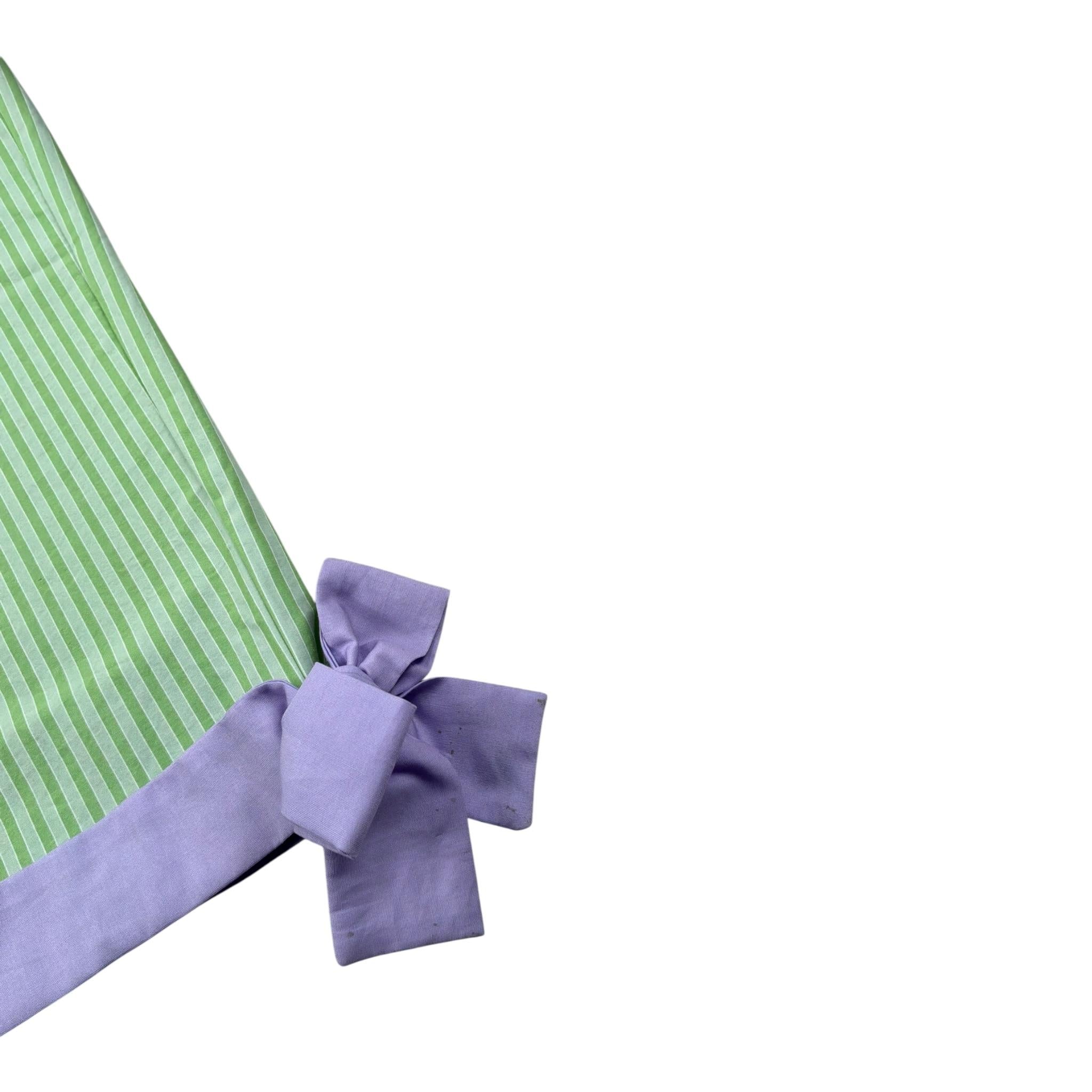 Ilfarobimbi Pantalone tinta unita con Applicazione Fiocco Verde per Bambina IFB50446 VERDE ILFAROBIMBI 