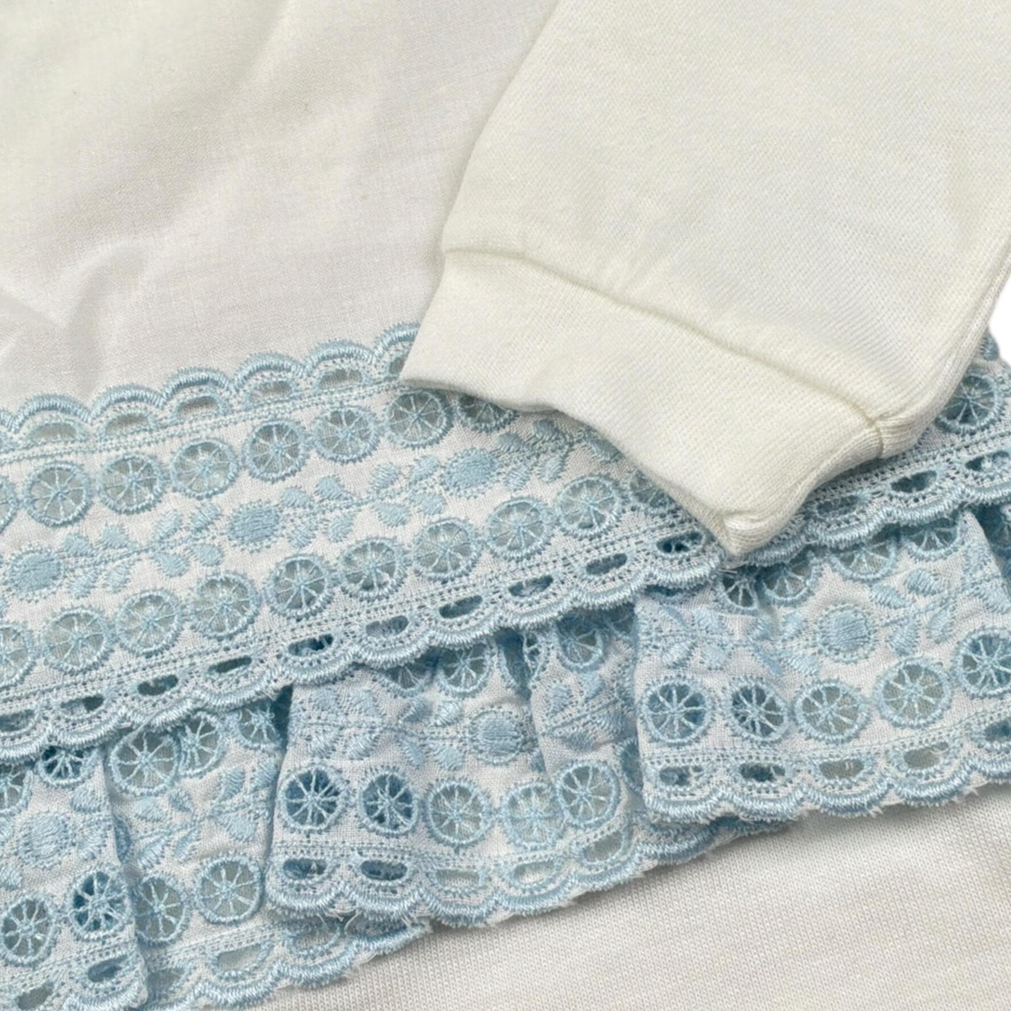 Dolcimonelli Tutita tinta unita con Ricami Bianco per Neonata 436508008 BIANCO DOLCIMONELLI 