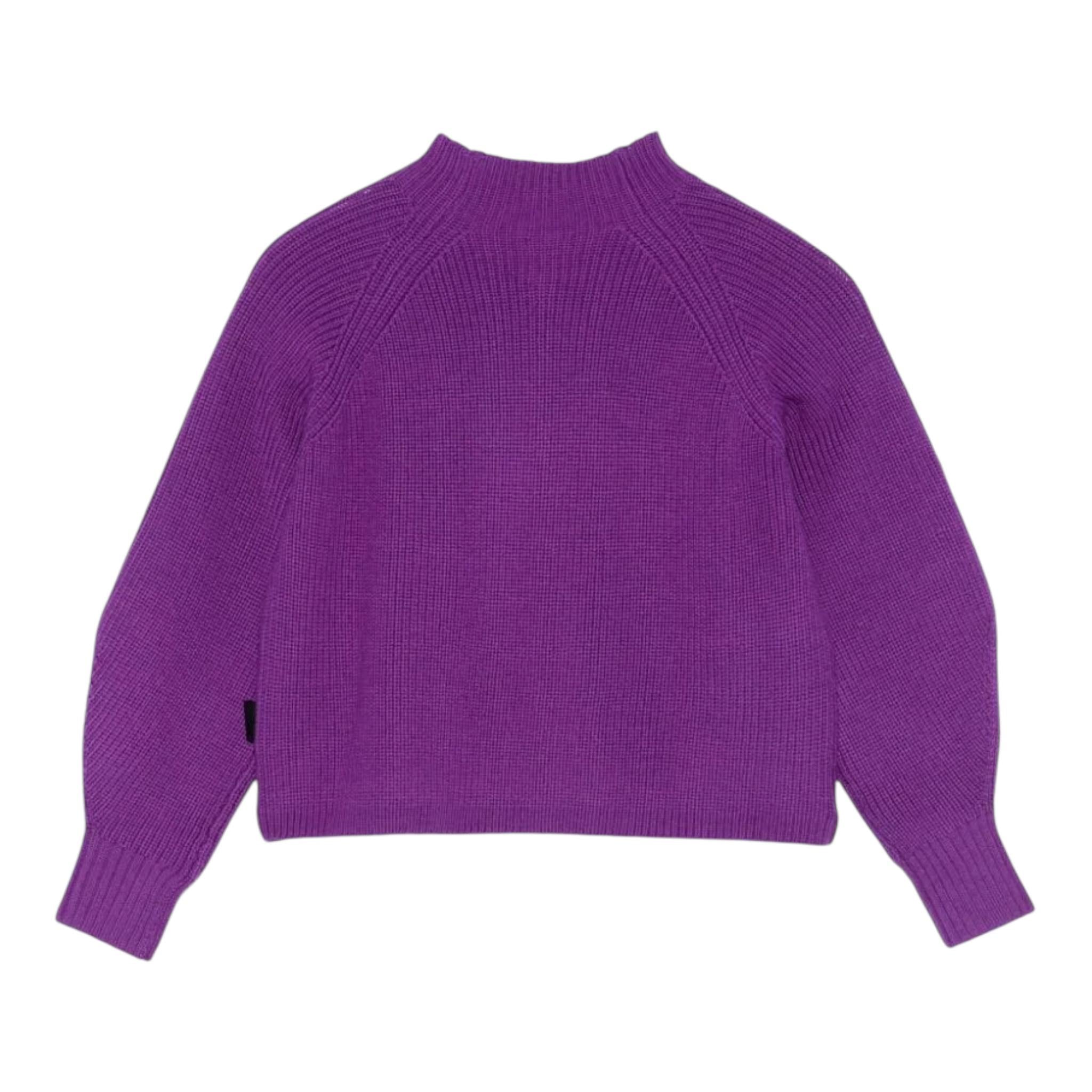 ASPESI maglia modello crop tinta unita mezzo collo Viola per Bambina F24035MAEM908 VIOLA ASPESI 