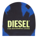 Diesel Cappello tinta unita con Stampa E Fantasia Nero/Blu per Bambino J00973 NERO/BLU DIESEL 