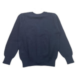 Cesare Paciotti Strickjacke einfarbig mit blauem Logo für Jungen