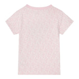 Guess T-Shirt Girocollo Tinta Unita con Stampa per Neonata K5RI15K6YWN ROSA GUESS 