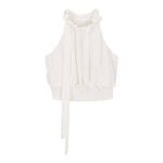 Fun & Fun Camicia Giromanica Tinta Unita per Bambina FNCJSH01080 BIANCO FUN & FUN 