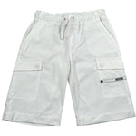 Moschino Bermuda Tinta Unita con Elastico In Vita per Bambino HUQ02I BIANCO MOSCHINO 