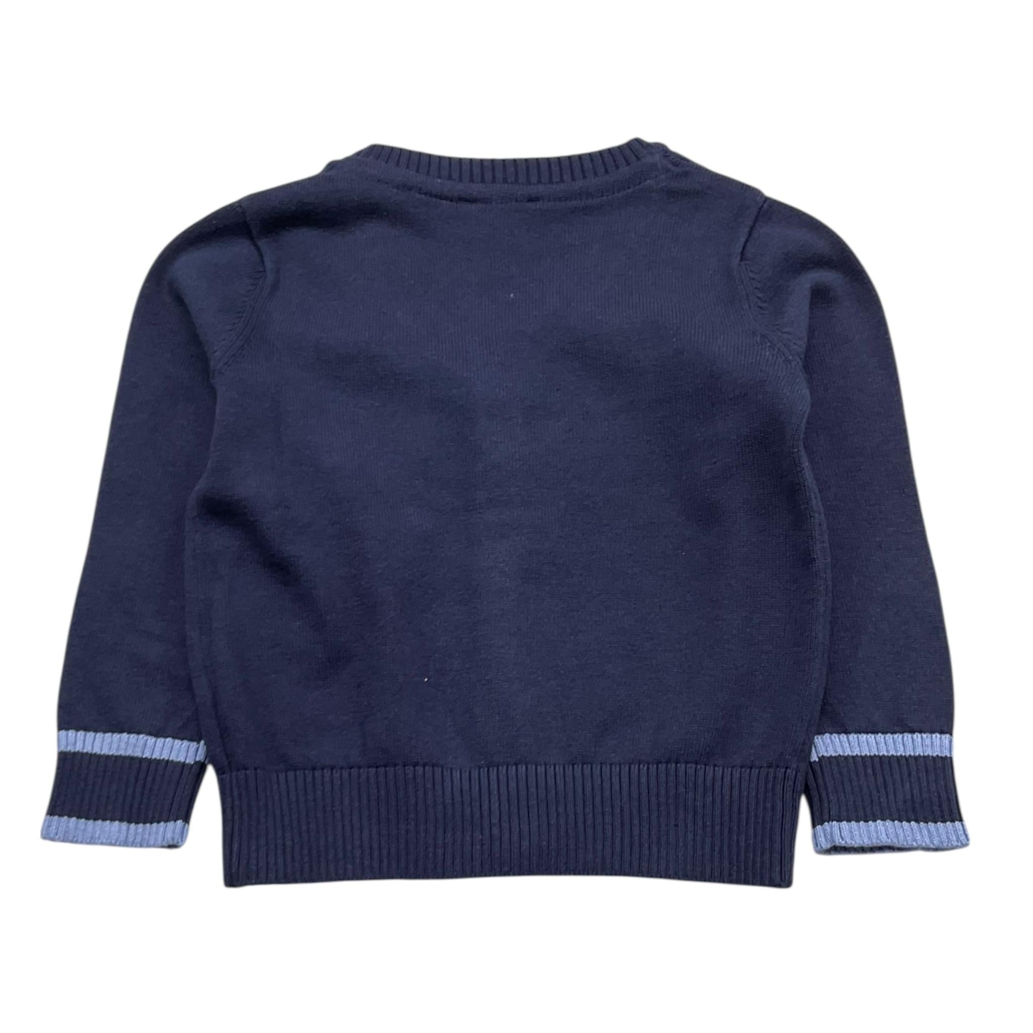 Bikkembergs Cardigan Tinta Unita con Bottoni per Bambino BK3450 BLU BiKKEMBERGS 