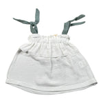Babyvip Top Tinta Unita con Bretelle per Neonata T1533 BIANCO BABYVIP 