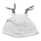 Babyvip Top Tinta Unita con Bretelle per Neonata T1533 BIANCO BABYVIP 