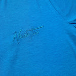 Never Too T-Shirt Girocollo Tinta Unita con Bottoni per Bambino NT1573R COBALTO NEVER TOO 