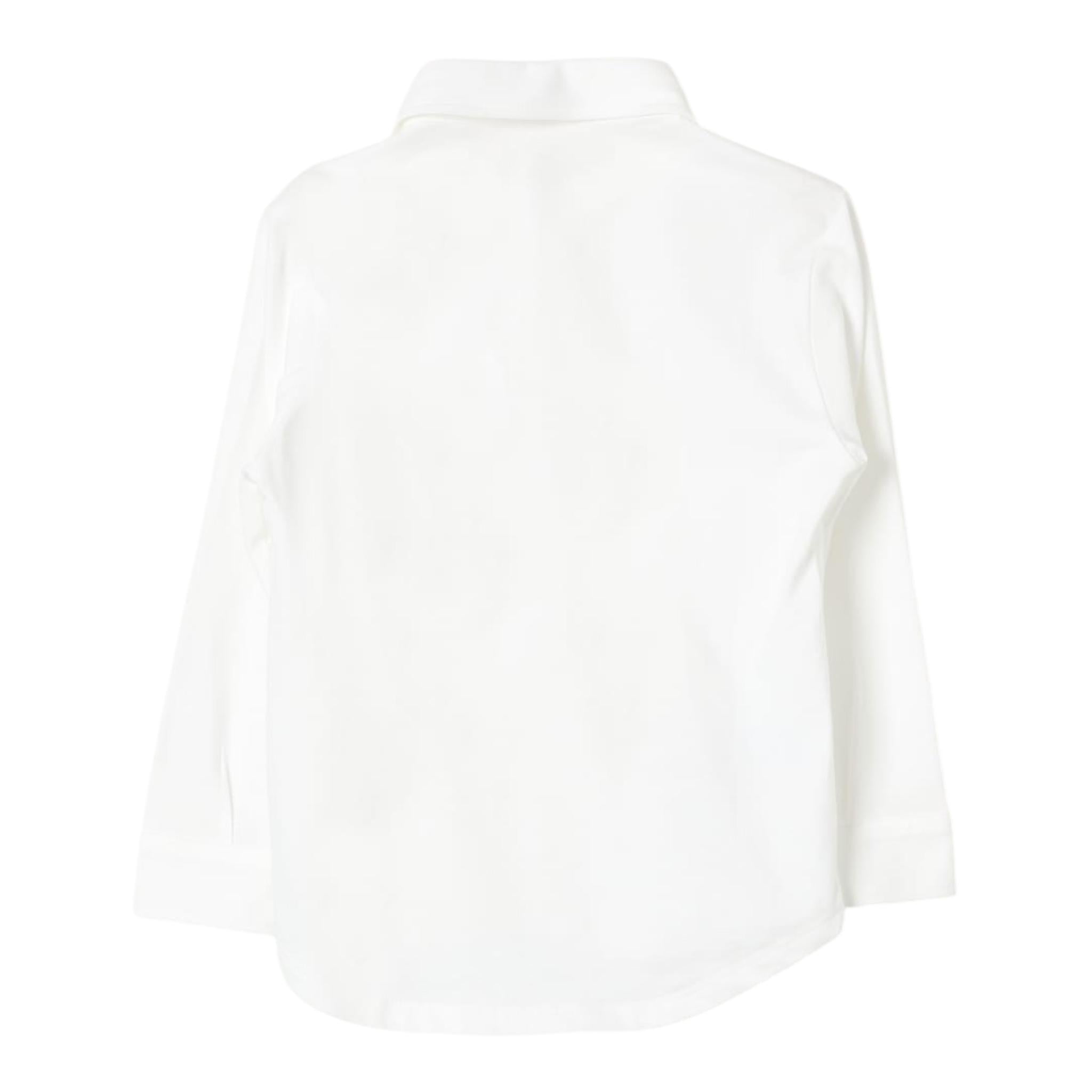 Il Gufo Camicia Manica Lunga Tinta Unita con Taschino per Bambino COACL049MF002 PANNA IL GUFO 