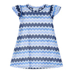 Mayoral Abito Tinta Unita con Fantasia Mezza Manica per Bambina 3926 BLU MAYORAL 