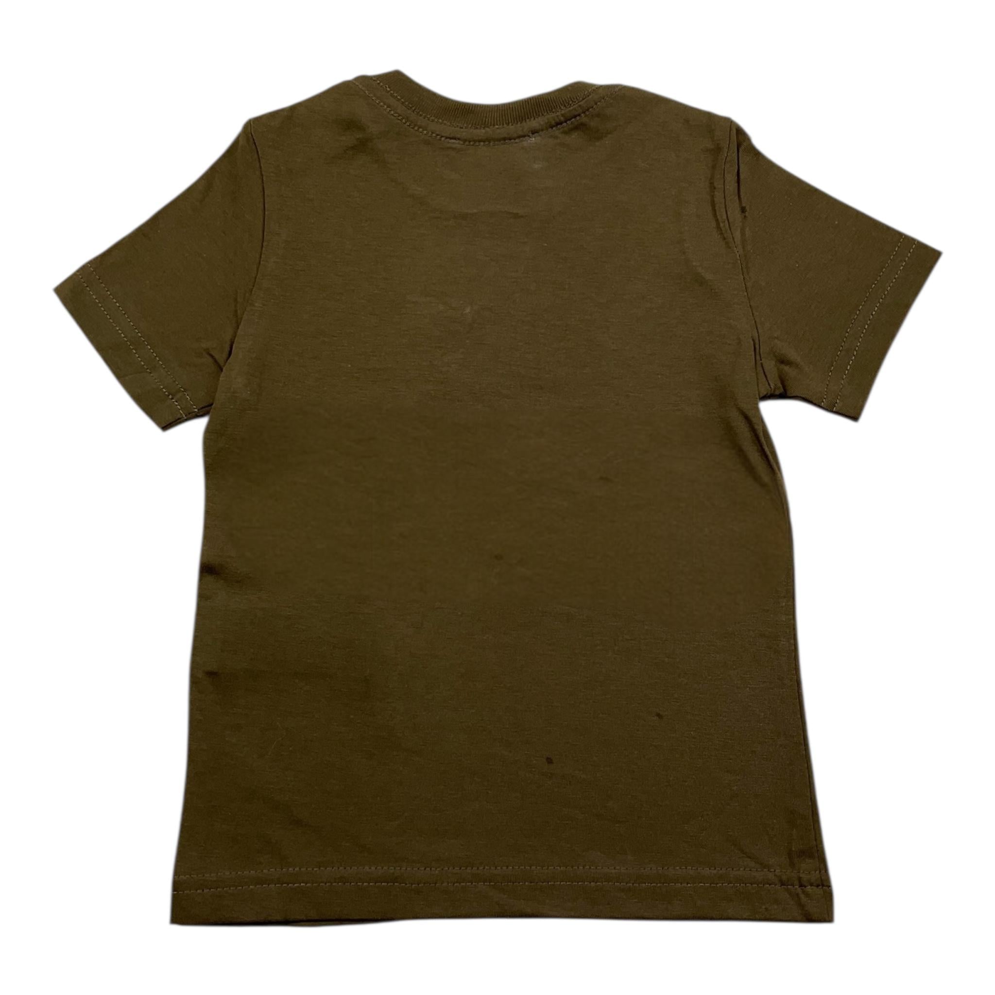 DSQUARED2 t-shirt girocollo tinta unita con logo Verde per Neonato DQ2508 VERDE DSQUARED2 