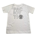 Cesare Paciotti – Einfarbiges T-Shirt mit Rundhalsausschnitt und weißem Aufdruck für Neugeborene