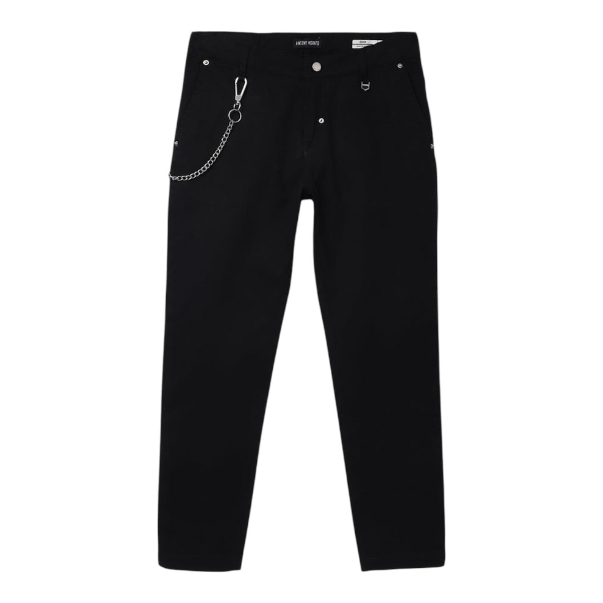 Antony Morato Pantalone Tinta Unita con Girovita Regolabile per Bambino MKTR00228 NERO ANTONY MORATO 