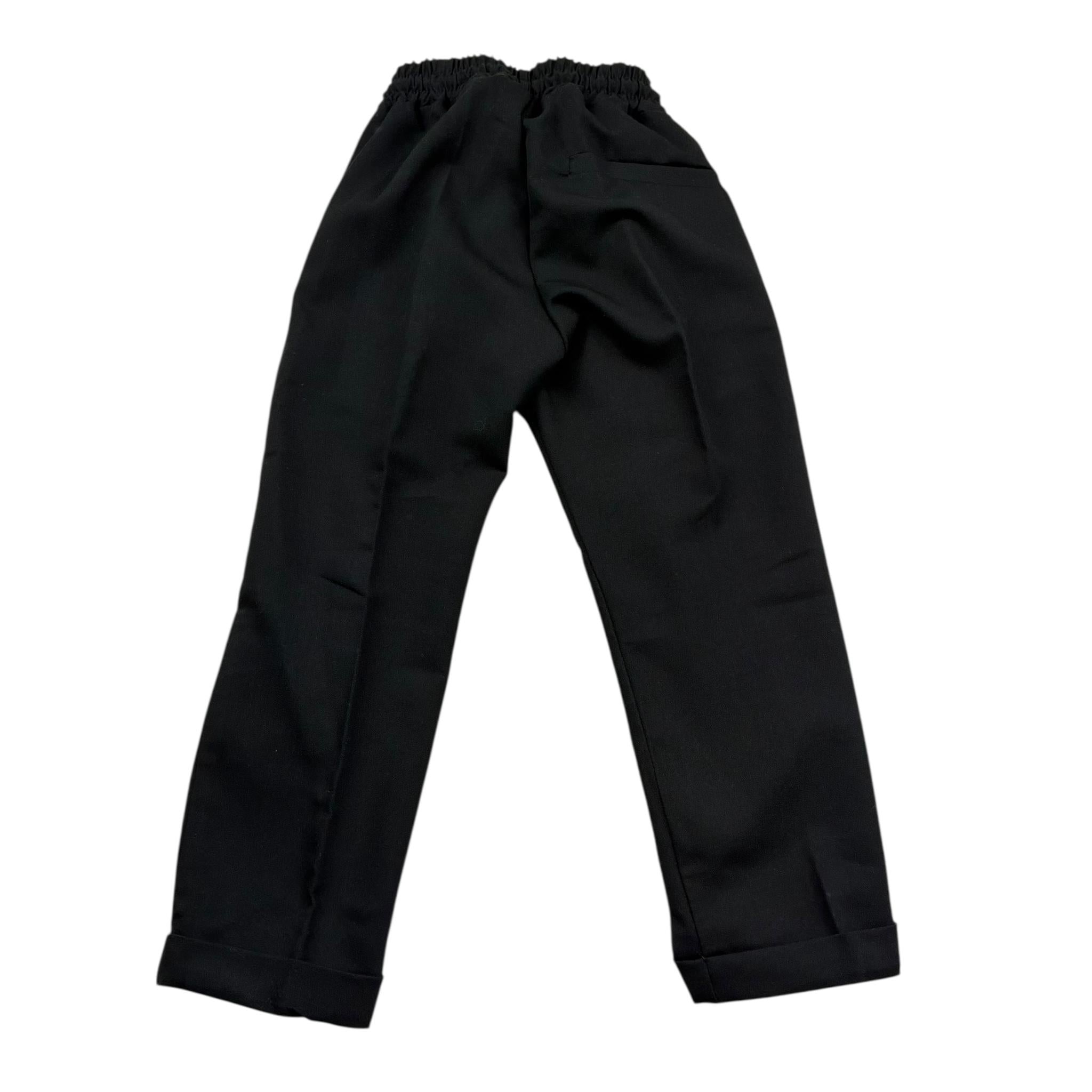 Make Pantalone Tinta Unita con Elastico In Vita per Neonato FD922 NERO MAKE 