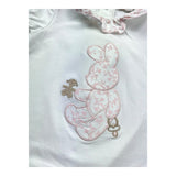 Le Bebe Pagliaccetto Mezza Manica Tinta Unita per Neonata LBG6289 BIANCO LE BEBE 