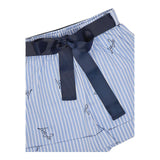 Liu Jo Short Tinta Unita con Fantasia A Righe per Neonata KA5143NXX AZZURRO LIU JO 