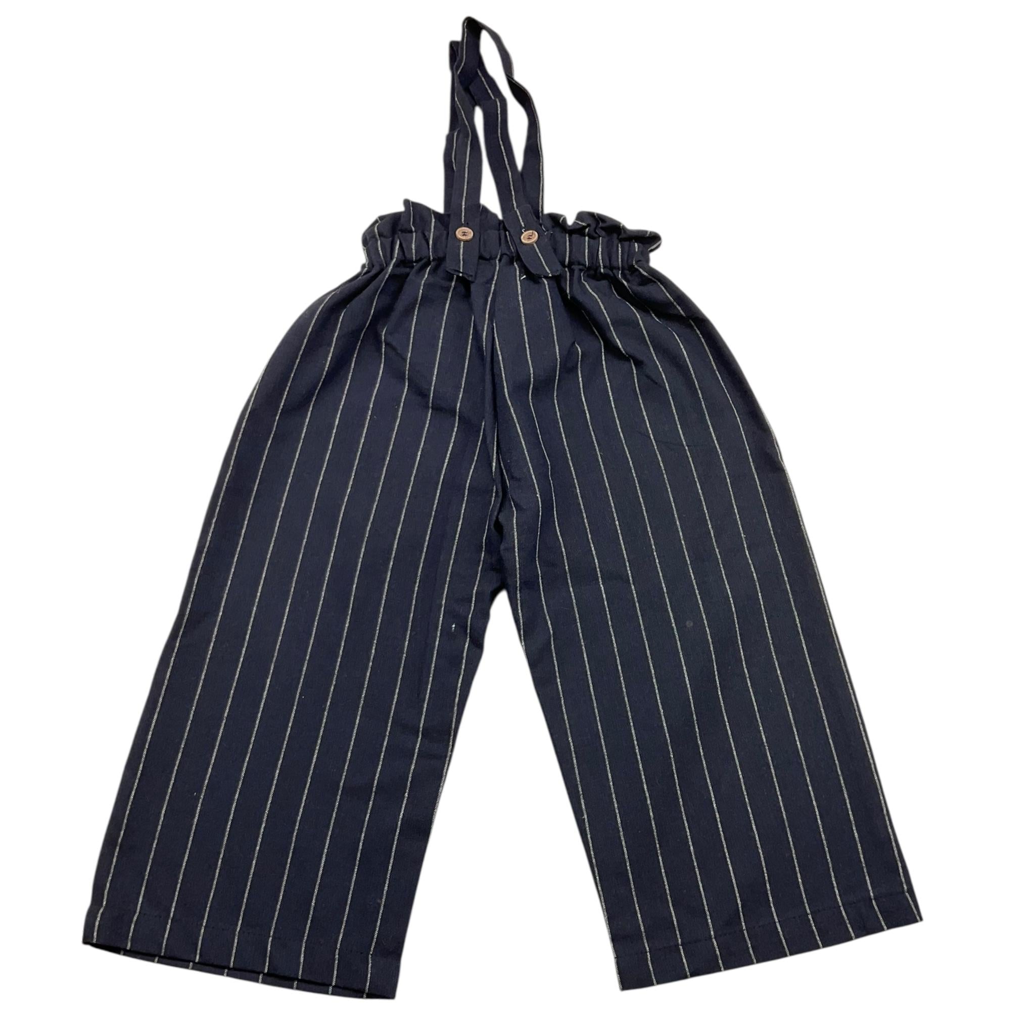 PETIT INDI pantalone pantalone palazzo cn bretelle Blu per Bambina AW4BK5552J BLU PETIT INDI 