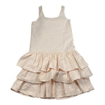 Lu Lu By Miss Grant Abito Tinta Unita per Bambina LL3689 BEIGE LU LU BY MISS GRANT 