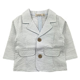 Emc Zweifarbige Jacke Streifenmuster Weiß/Blau für Baby Mädchen