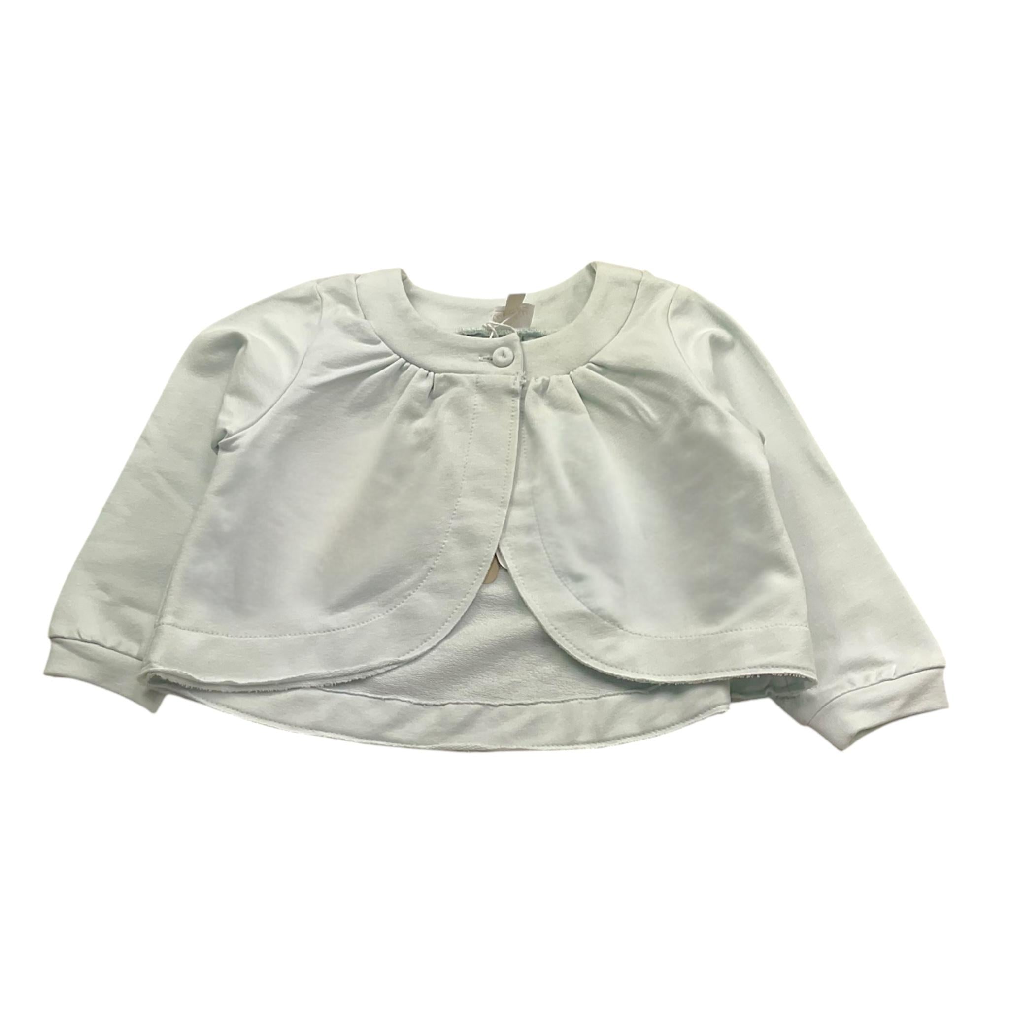 Lalalu' Cardigan Tinta Unita con Bottoni per Neonata CFL08G AZZURRO LALALU' 