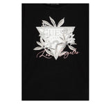 GUESS shirt girocollo tinta unita con stampa Nero per Bambina J4BI26J1314 NERO GUESS 