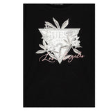 GUESS shirt girocollo tinta unita con stampa Nero per Bambina J4BI26J1314 NERO GUESS 