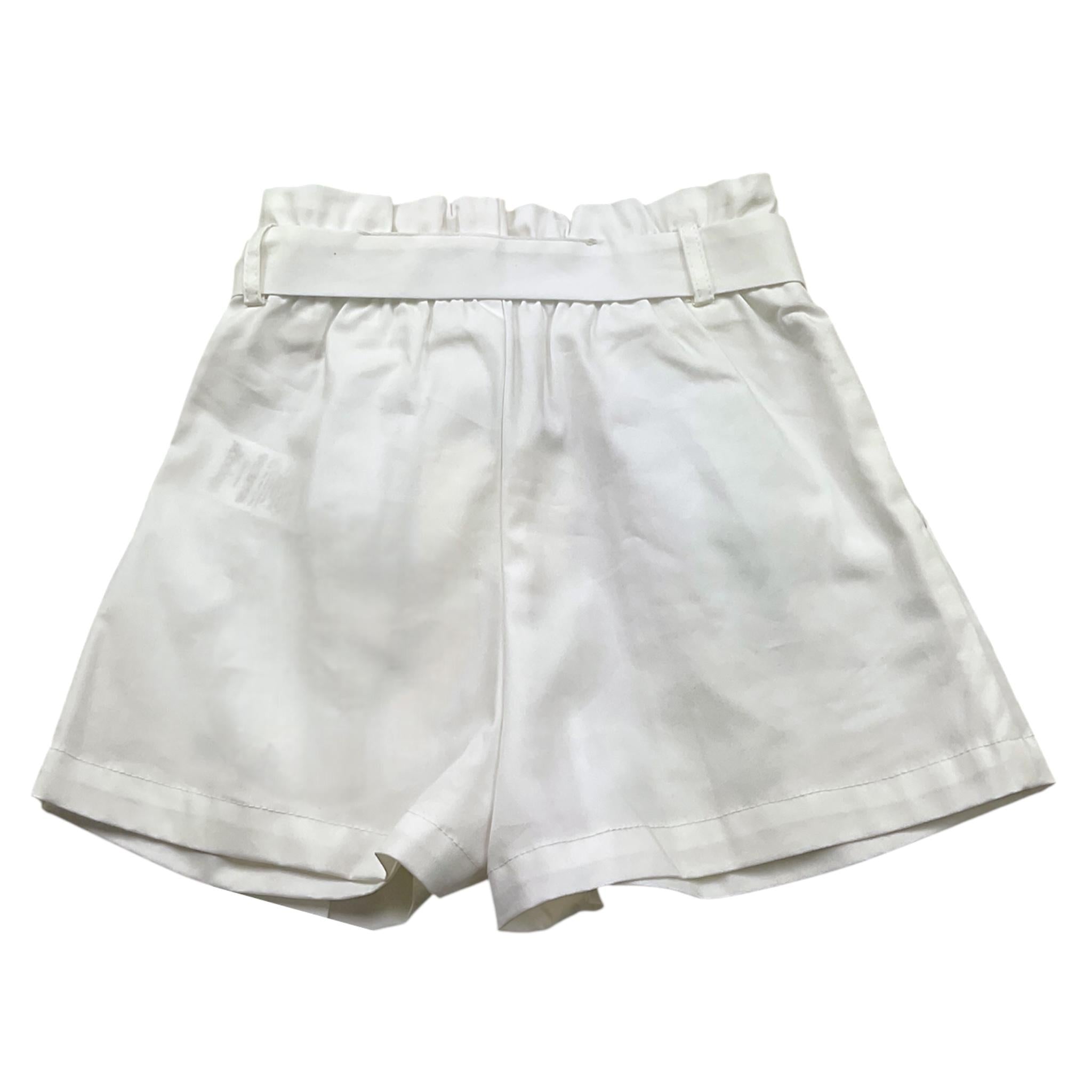 A' La Page Short Tinta Unita con Elastico In Vita per Bambina MENTOLO BIANCO A' LA PAGE 