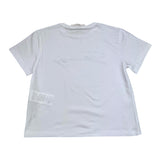 Genny Princess T-Shirt Rundhals Einfarbig mit Glitzer Weiß für Mädchen