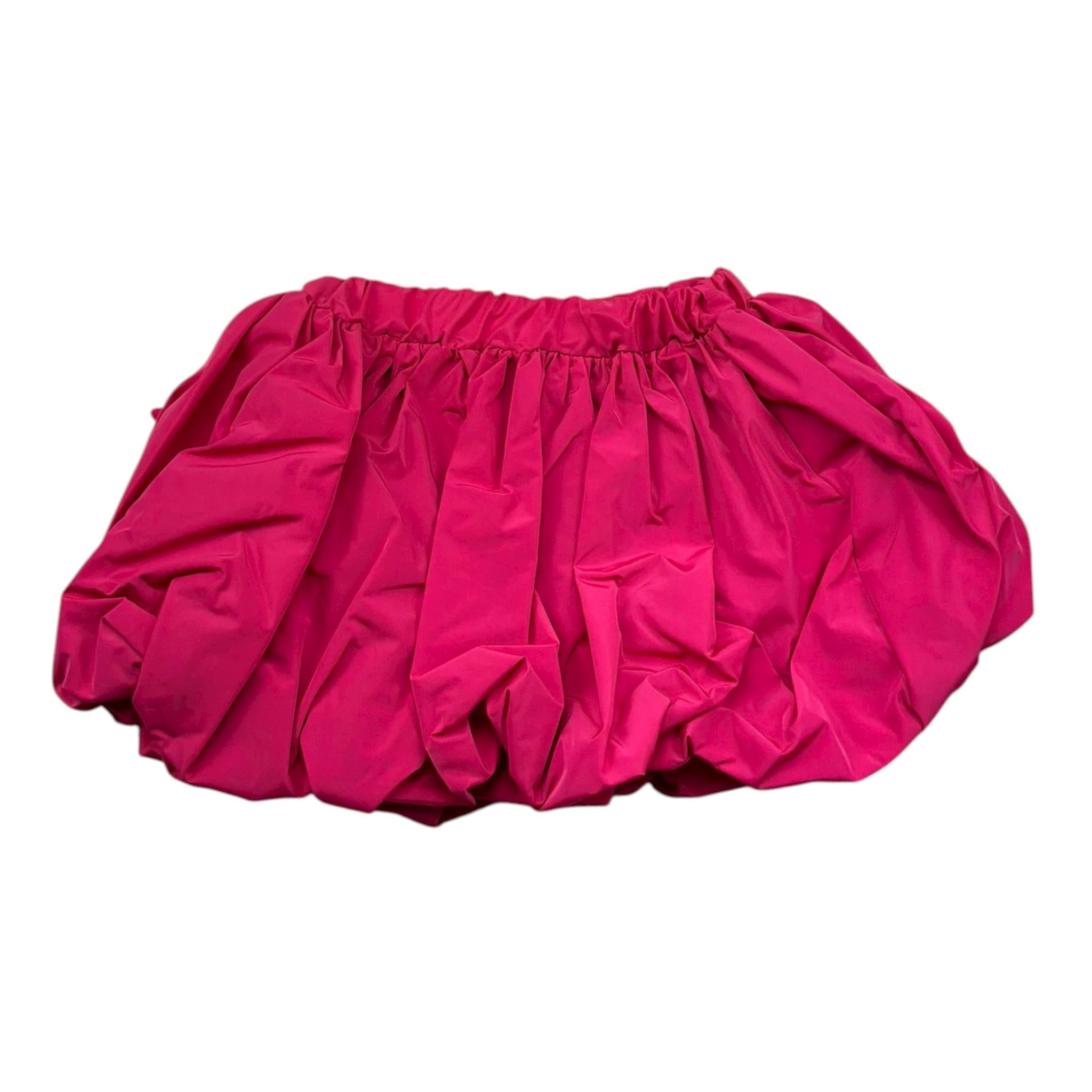 Miss Grant Gonna Tinta Unita con Fiocco per Bambina MG1224 FUXIA MISS GRANT 