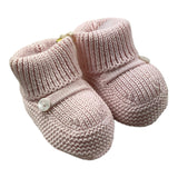 Zweifarbige rosa Babyschuhe „Little Bear“