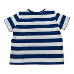 Zhoe & Tobiah T-Shirt Fantasia A Righe Bicolore per Neonato JCS7M BIANCO/BLU ZHOE & TOBIAH 